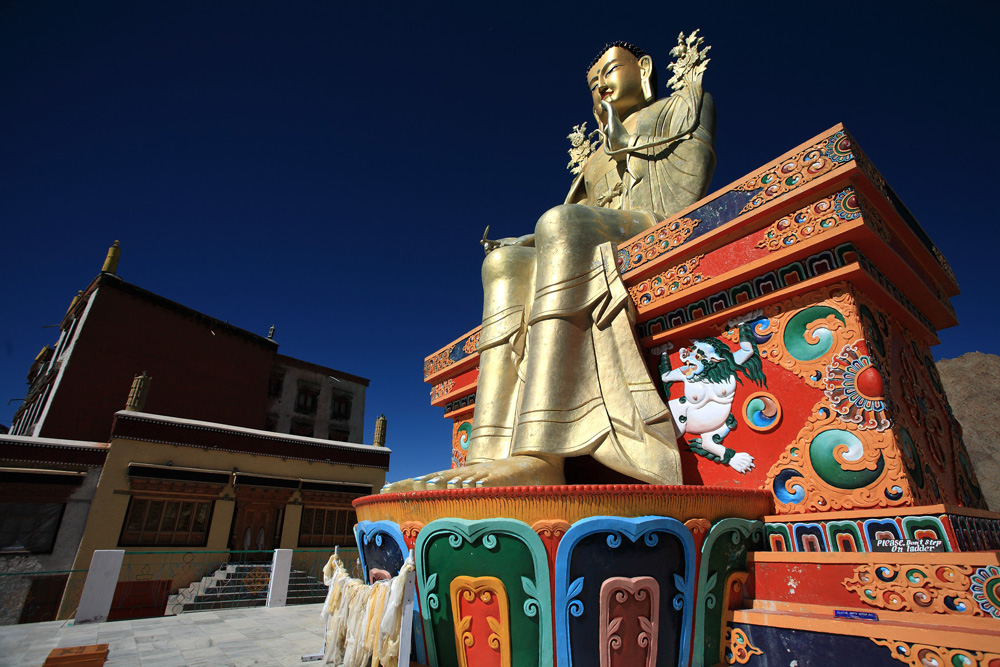 Golden Buddha at Likir Gompa